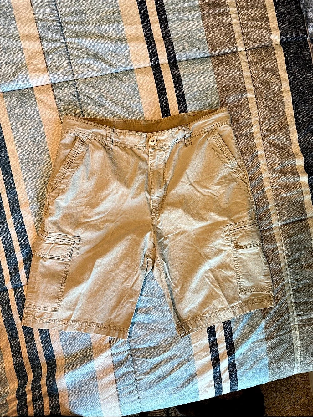 Junction West Cargo Shorts Men's Cotton Khaki Waist 36
